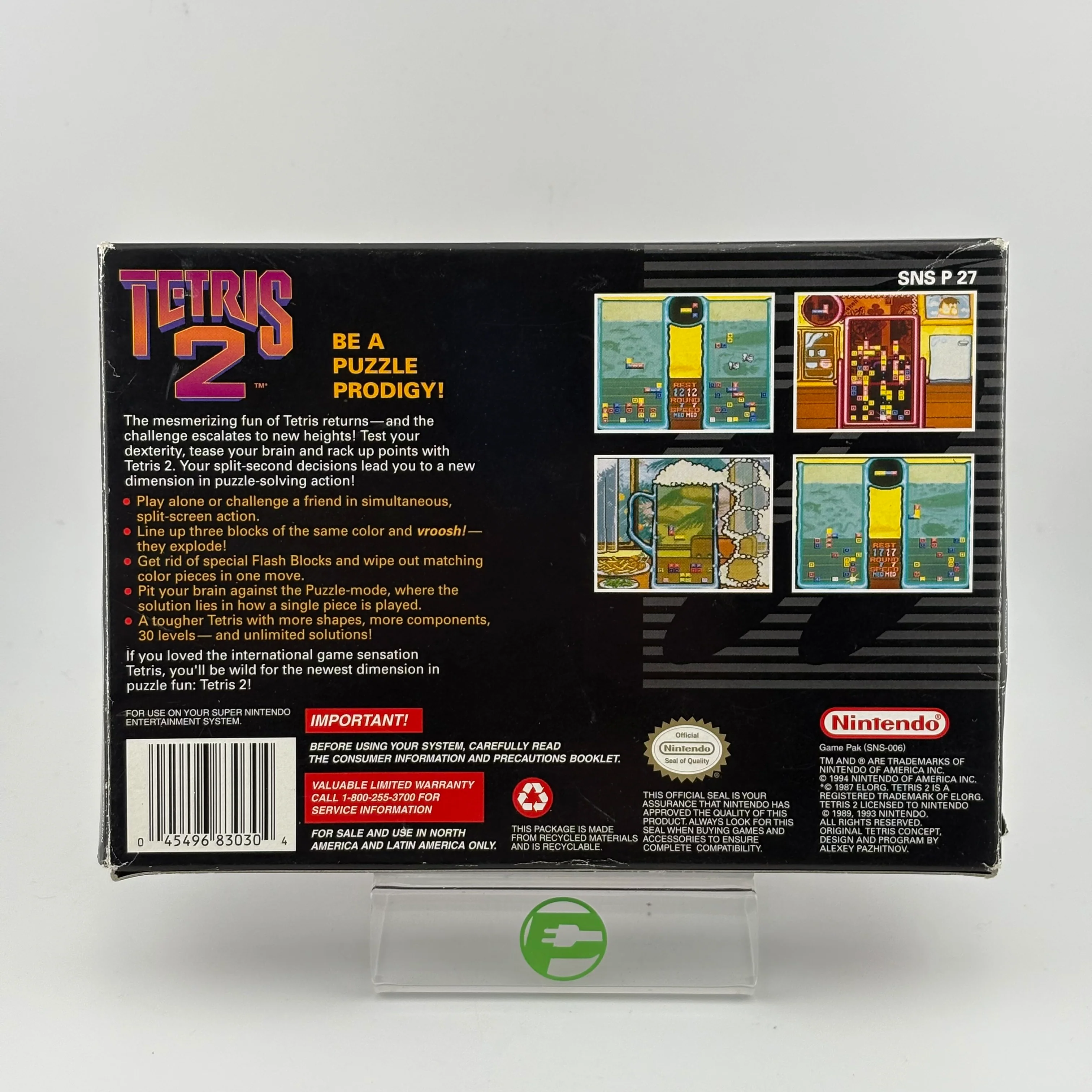 Tetris 2 (Super Nintendo SNES, 1994) - Image 2