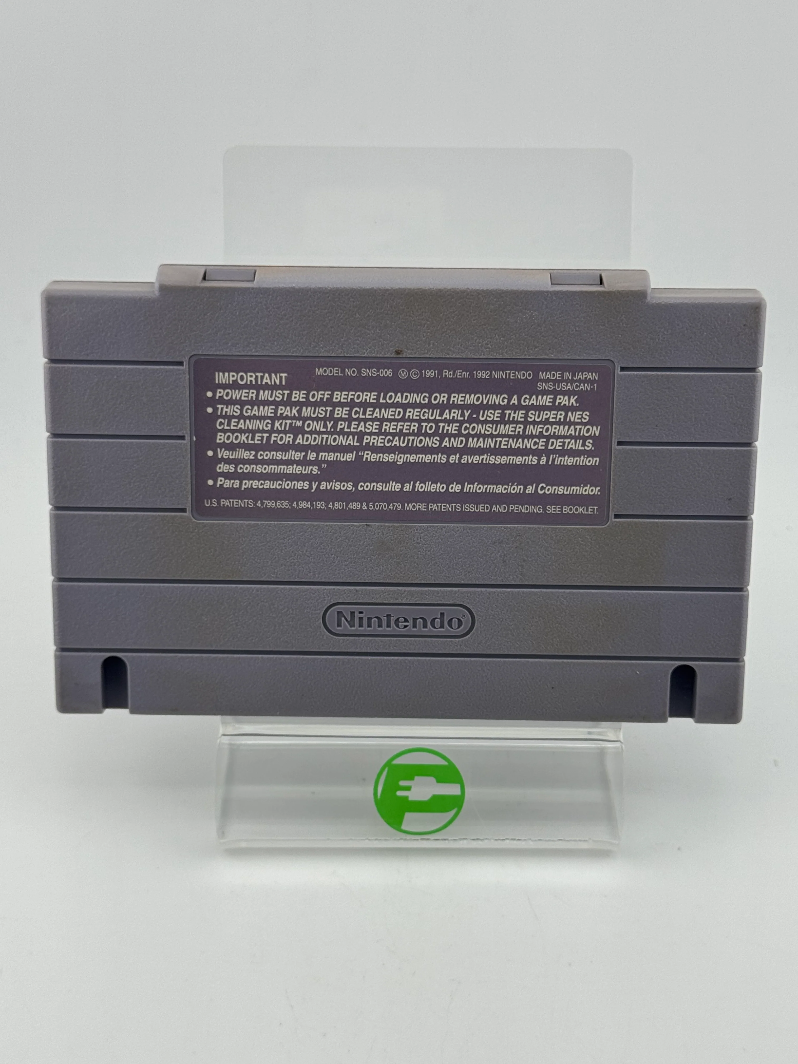 Top Gear (Super Nintendo SNES, 1992) Cartridge Only - Image 2
