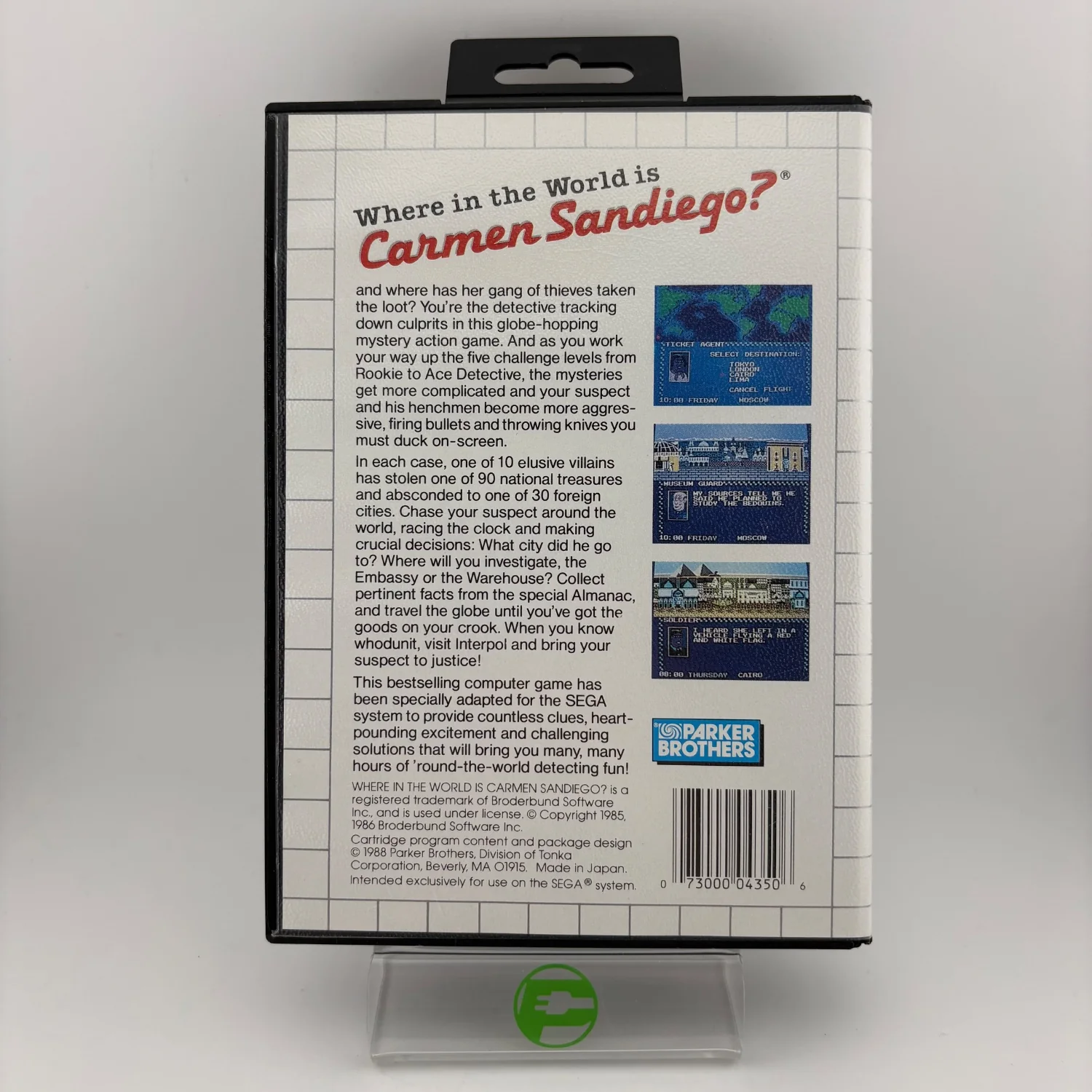 Where in the World is Carmen Sandiego (Sega Master System, 1988) - Image 2