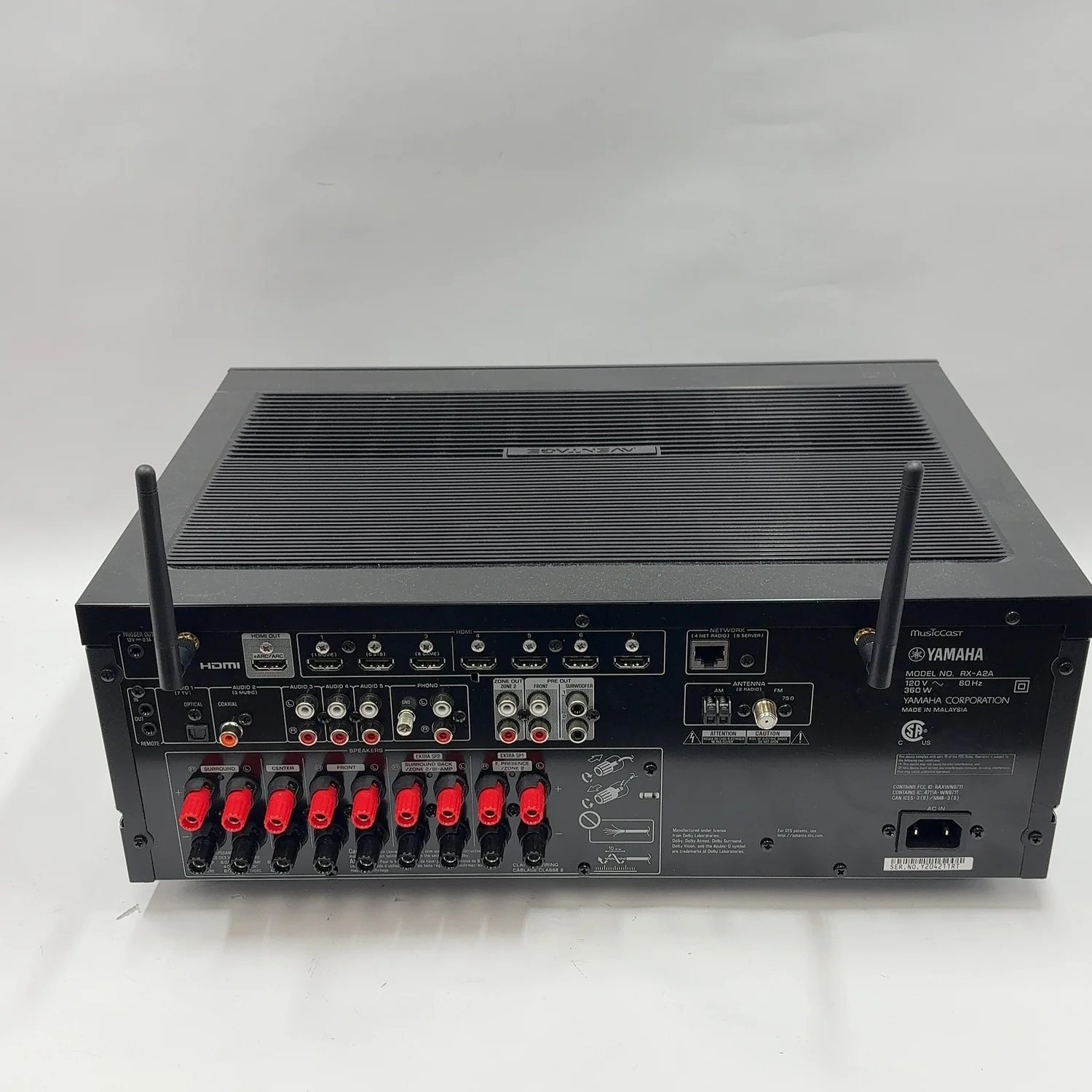 Yamaha Aventage 7.2 Channel AV Reciever RX-A2A - Image 4